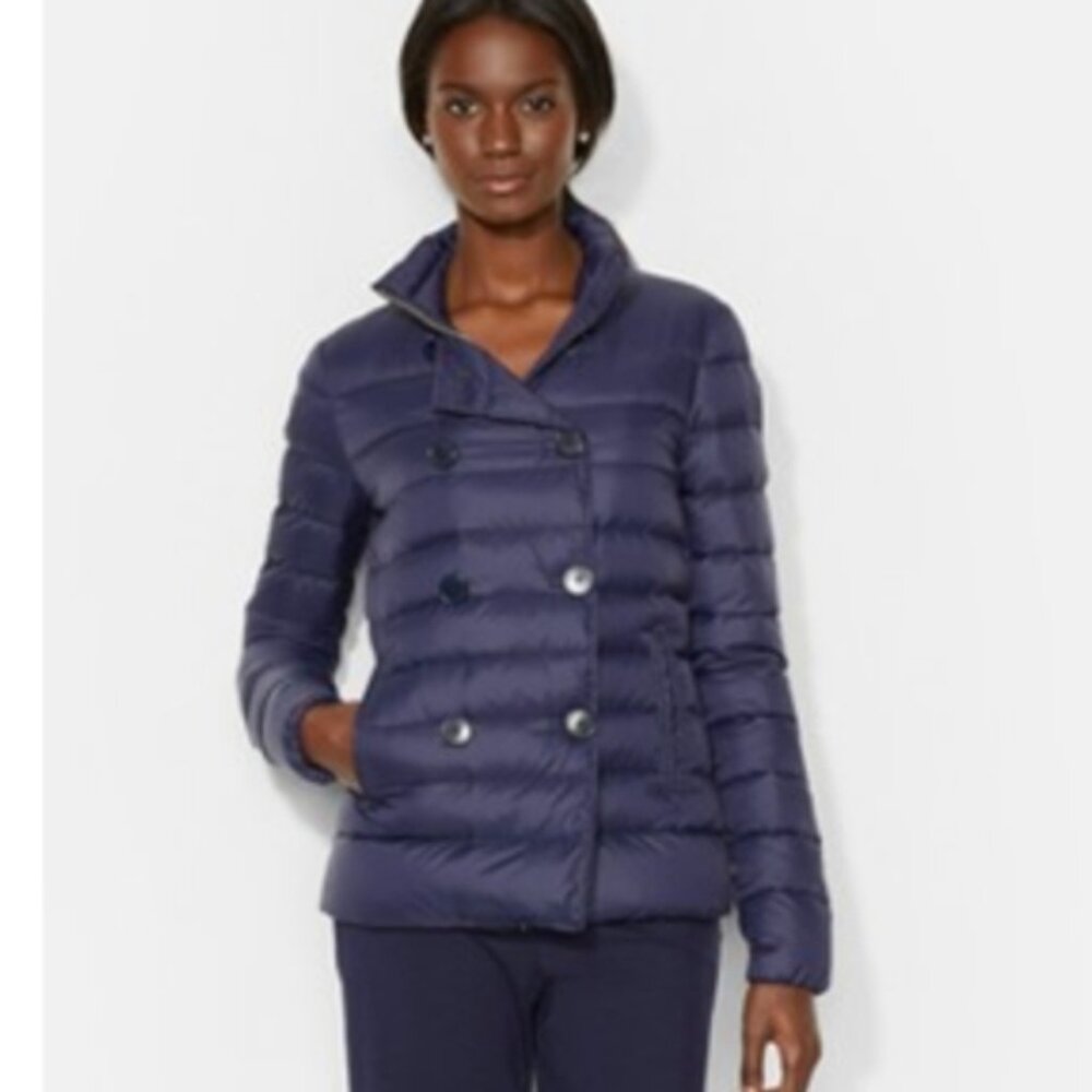 Ralph Lauren Puffer down Jacket navy blue Small A10